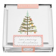 Holiday Gift Enclosure, Christmas Tree in Acrylic Box, Karen Adams